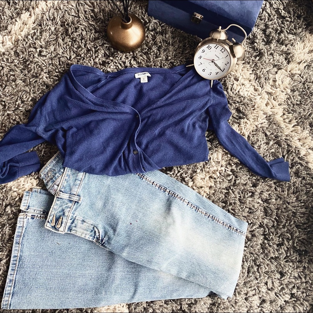 Silver flare jeans